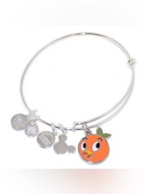 Disney Parks Orange Bird Alex and Ani Bracelet Silver Tone Bangle